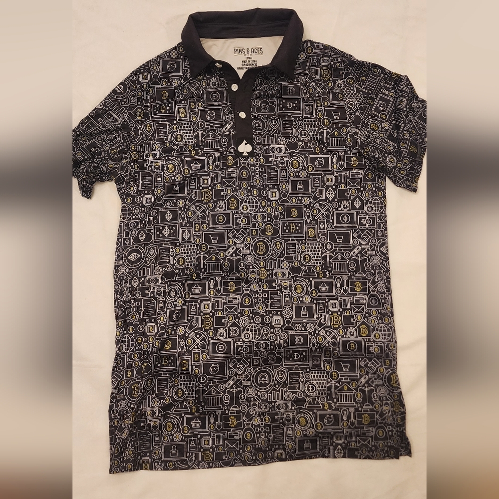 Black Patterned Men's Shirt